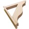 Ekena Millwork 5 1/2-in W x 30-in D x 34-in H Funston Slat Rough Cedar Woodgrain TimberThane Outlooker, Primed Tan OUTUR055X30X34FST24RCPR - alternate 4
